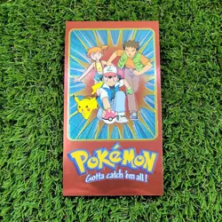 Pokemon Topps Series 2 Tin Box Topper Foil Card 2 of 5 Ash Pikachu Brock Misty - Image 1