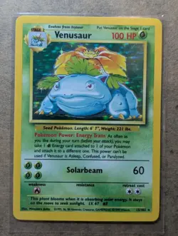 Pokemon TCG Venusaur Base Set 15/102 Holo 1999-2000 Wizards Base Set... - Image 5