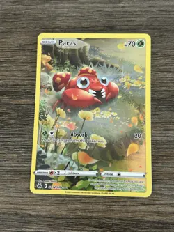 Paras GG32/GG70 SWSH12.5: Crown Zenith Galarian Gallery Holo Rare Pokemon Card - Image 1