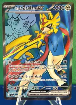 Pokemon TCG Hop's Zacian EX 176/159 Journey Together Ultra Rare - Near Mint - Image 1