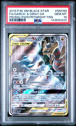 2019 Pokemon Sm Black Star Promo #SM193 Fa/Garch. & Girat.Gx PSA 10 - Image 1
