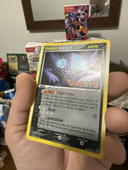 Sableye 23/107 2005 EX Deoxys Pokemon TCG Reverse Holo Stamped NM- - Image 2