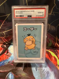 2019 POKEMON OLD MAID PSYDUCK PSA 10 - Image 1