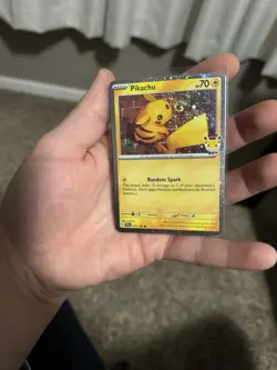 Pikachu 051/162 Pokemon day 30th Anniversary WITH SWIRL 🌀 - Image 1