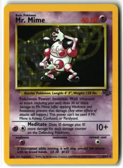 Mr. Mime ⭐ 6/64 Holo Rare Jungle 1999 Pokemon LP - Image 1