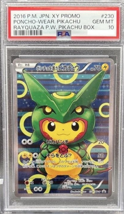 2016 Pokemon Japanese Poncho-Wearing Pikachu 230/XY-P PSA 10 GEM MINT - Image 1