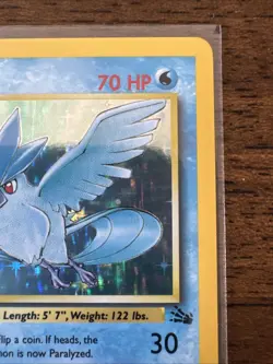 Pokemon 1st Edition Articuno 2/62 Fossil Holo Rare NM - Image 3
