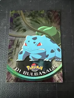 Topps Chrome 2000 #01 Bulbasaur Pokemon TV Animation Series - Image 1