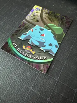 Topps Chrome 2000 #01 Bulbasaur Pokemon TV Animation Series - Image 3