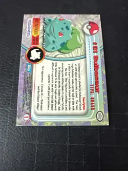Topps Chrome 2000 #01 Bulbasaur Pokemon TV Animation Series - Image 4