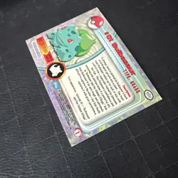 Topps Chrome 2000 #01 Bulbasaur Pokemon TV Animation Series - Image 5