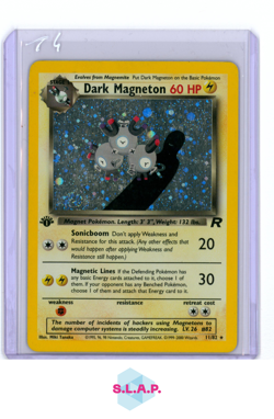 DARK MAGNETON POKEMON 11 2000 1ST EDITION TEAM ROCKET HOLO ENGLISH - Image 1
