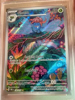 2023 Pokemon Obsidian Flames Gloom Illustration Rare 198/197 PSA 9 - Image 3
