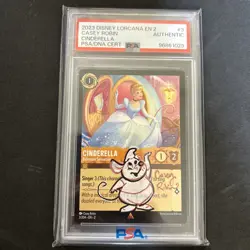 Cinderella Lorcana 2023 Rise of the Floodborn 3/204 PSA Sketch Auto - Image 1