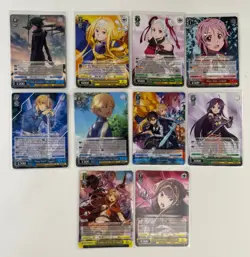 Sword Art Online Weiss Schwarz English - R (x10) Lot - Image 1