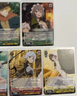 Is It Wrong to Pick up Girls in a Dungeon Weiss English - R (x11) & RR (x4) Lot - Image 5