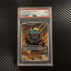 PSA 9 Marshadow 146/132 Illustration Rare – Mega Evolution Pokemon Card - Image 1