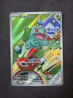 Pokemon TCG Bulbasaur MEP 037 Holo Stamped Promo 80 HP Card English - Image 1