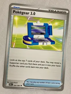Pokegear 3.0 084/086 Sv: Black Bolt Pokemon Card - Image 1