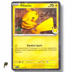 Pikachu 051/162 - 2026 Pokemon Day Stamped Promo Cosmos Holo Pokemon Card NM - Image 1