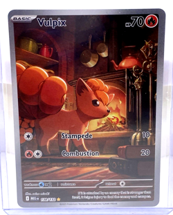 Vulpix Illustration Rare Pokemon Trading Card 138/132 Mega Evolution - Image 1