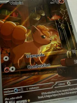 Pokemon TCG Vulpix Illustration Rare Card #138/132 - Image 3