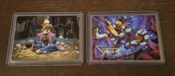 Magic The Gathering TMNT's Lot of (2) Art Series Cards(Gold Stamped) Exact Shown - Image 1
