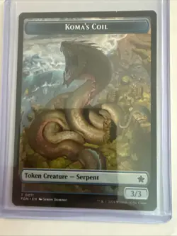 MTG TCG Foundations Scion of the Deep Koma's Coil Doubled-Sided Token 13 11 - Image 4