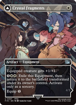 x1 Crystal Fragments // Alexander FIN MTG 357 Full Art Borderless Uncommon - Image 1