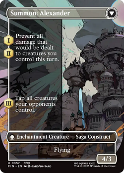 x1 Crystal Fragments // Alexander FIN MTG 357 Full Art Borderless Uncommon - Image 2