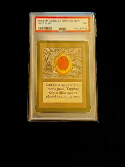 1993 MAGIC THE GATHERING - COLLECTOR'S EDITION MOX RUBY PSA 7 - Image 1