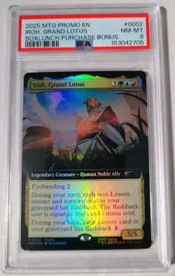 MTG Avatar FOIL Iroh Grand Lotus PSA 8 NM-MT 2025 Box Lunch Promo #0002 - Image 2