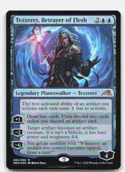 Tezzeret, Betrayer of Flesh *Foil* NEO 84 NM - Image 1