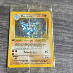Pokemon Machamp Base Set Holo Rare 8/102 Stage 2 100 HP Unlimited English - Image 1