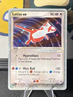 Pokemon TCG Latias ex 93/97 Dragon Ultra Rare Holo Vintage 2003 SWIRL - Image 1