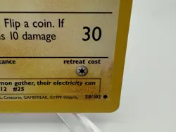 1999 Pokemon Unlimited Pikachu E3 Stamped Yellow Cheeks #58 NM/LP - Image 4