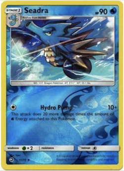 Pokemon - SEADRA 17/70 - Reverse Holo - Dragon Majesty - NM/M - NEW - Image 1