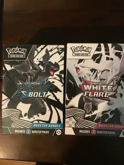 Pokemon Black Bolt and White Flare booster bundles - Image 1