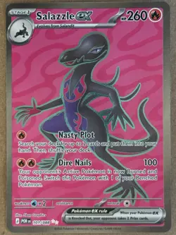 Pokemon Salazzle EX 101/088 POR Ultra Rare Stage 1 260 HP Fire 2026 - Image 1