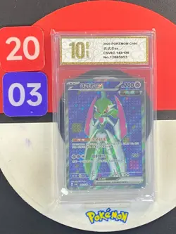 Pokemon TCG S-Chinese Iron Valiant ex CSV6C 142/128 SR Grade10 - Image 1