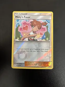 Pokemon TCG Misty's Favor 202/236 SM Unified Minds Reverse Holo Uncommon NM - Image 1