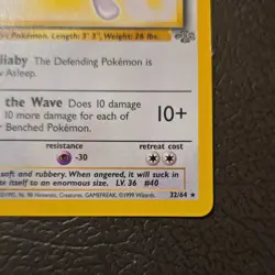 Pokemon TCG Wigglytuff 32/64 Jungle Rare Unlimited Regular Stage 1 1999 English - Image 5