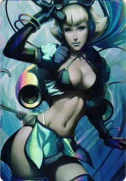 SAMUS ARAN Cartoon Beauty HOLOGRAPHIC Goddess Story Custom Art Collectible Card - Image 1