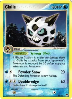 Pokemon TCG Glalie 30/108 Power Keepers Uncommon VLP - Image 1