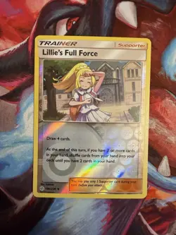 Lillie's Full Force Reverse Holo 196/236 NM | Cosmic Eclipse Pokemon Trainer - Image 1