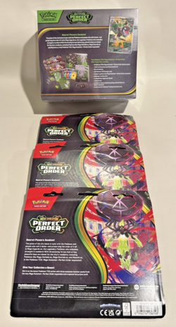 Perfect Order Pokemon Elite Trainer Box ETB Sealed + three 3 pack blisters - Image 2