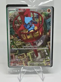 Pokemon RIOLU MEP 010- Mega Evolution - ILLUSTRATION RARE PROMO - Sealed - Image 1