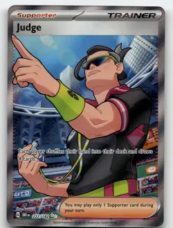 JUDGE 222/182 ULTRA RARE DESTINED RIVALS POKEMON NEAR MINT - Image 2