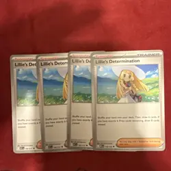 4x Lillie’s Determination Playset x4 Mega Evolution or Ascended Pokemon TCG - Image 1