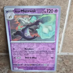Pokemon Alolan Marowak 057/159 Sv09: Journey Together Reverse Holo Uncommon - Image 1